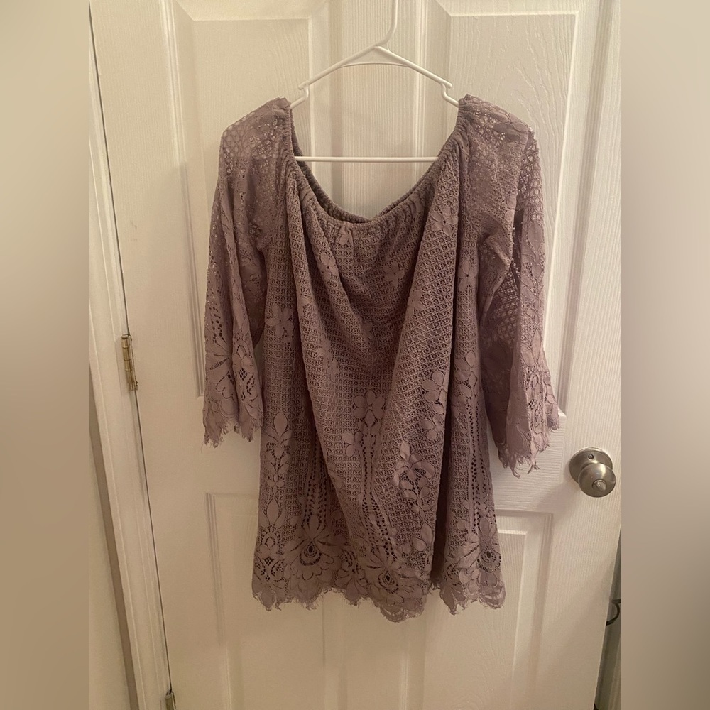 Off the Shoulder Lace Dress
